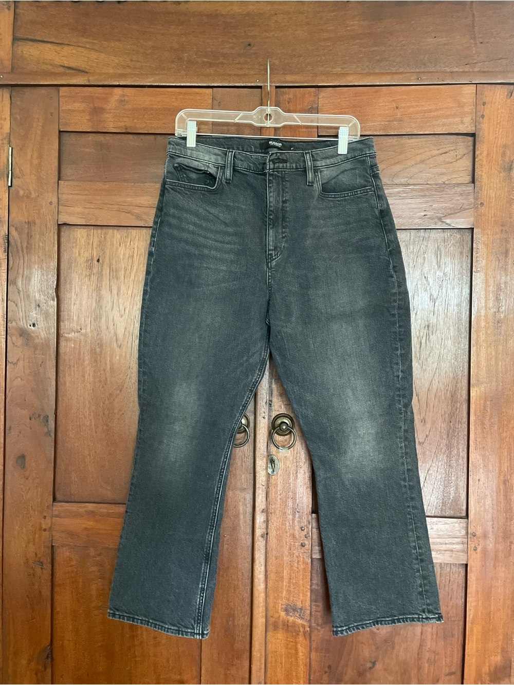 Hudson Jeans Women's Faded Black Relaxed Straight Jean